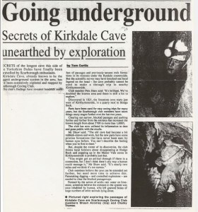 Extract from the Scarborough Evening News sometime in 1997